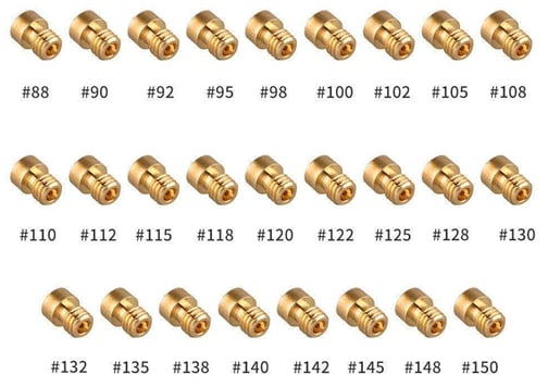 Main nozzles of the NIBBI carburetor racing PE