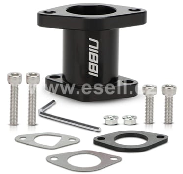 Flange / adapter carburetor 48mm / 42mm black Nibbi racing