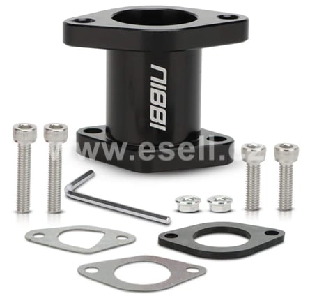 Flange / adapter carburetor 48mm / 42mm black Nibbi racing