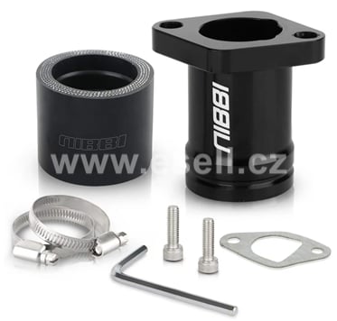 Flange / adapter carburetor 42mm / 34mm black Nibbi racing