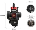 Carburetor PE 24 NIBBI racing black