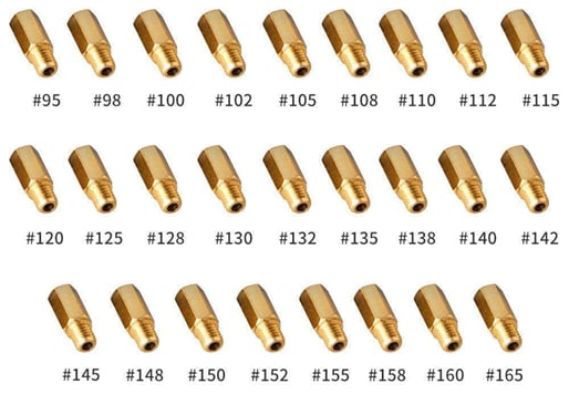 Main nozzles of the NIBBI carburetor racing PWK / PWN