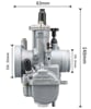 PWK carburetor 26 NIBBI racing